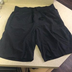 Mens Black, Large, Lululemon Core short 9” inseam.